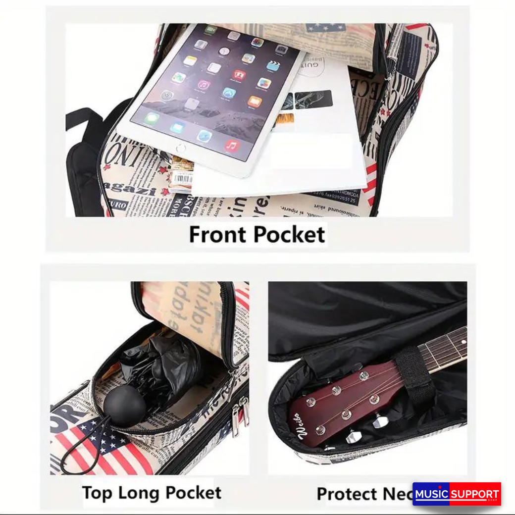 THE ORBIT กระเป๋ากีตาร์โปร่ง ลายธงชาติอเมริกา