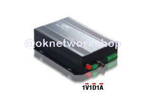 VCC-0111ST 1V1D1A Video TRANSMITTER 1 CH w/Data & Audio Singlemode BNC/RS485/AUDIO - 1FC(SM) Analog CCTV FO Converter 20 Km.