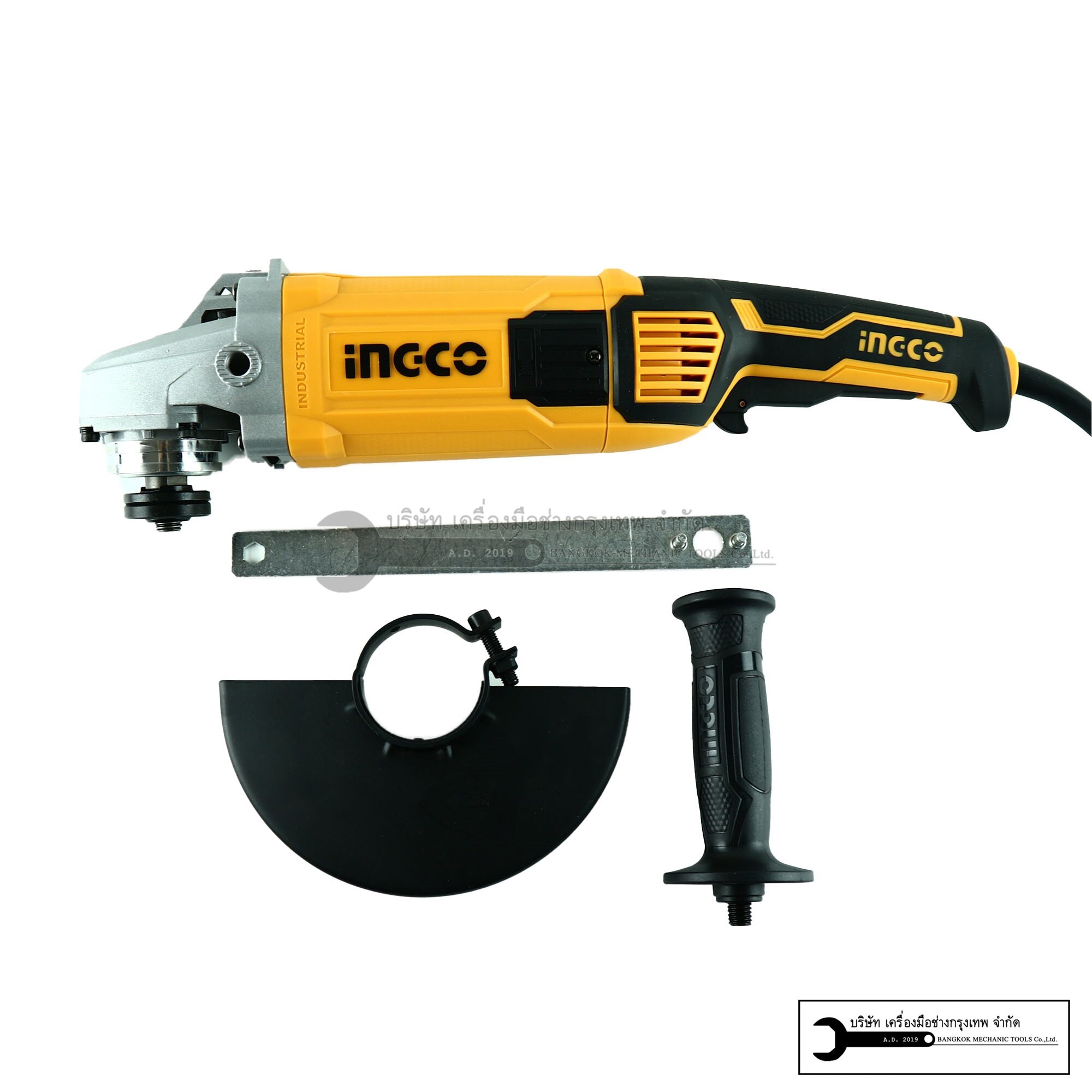 INGCO เครื่องเจียรไฟฟ้า หินเจียร ลูกหมู ขนาด 7" 2000W รุ่น AG200018