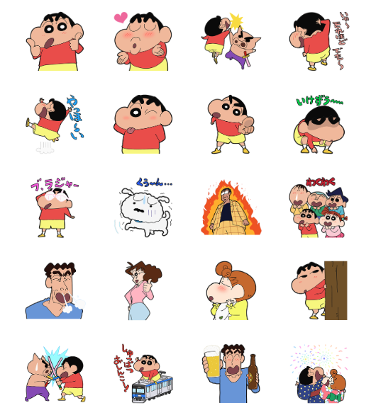 ขายสติกเกอร์ไลน์ เครยอนชินจัง 4