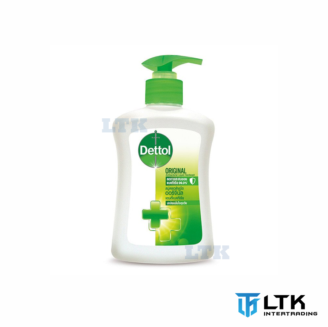 Dettol สบู่เหลวล้างมือฆ่าเชื้อโรค รุ่น Original ขนาด 225มล (ขวดปั้ม)