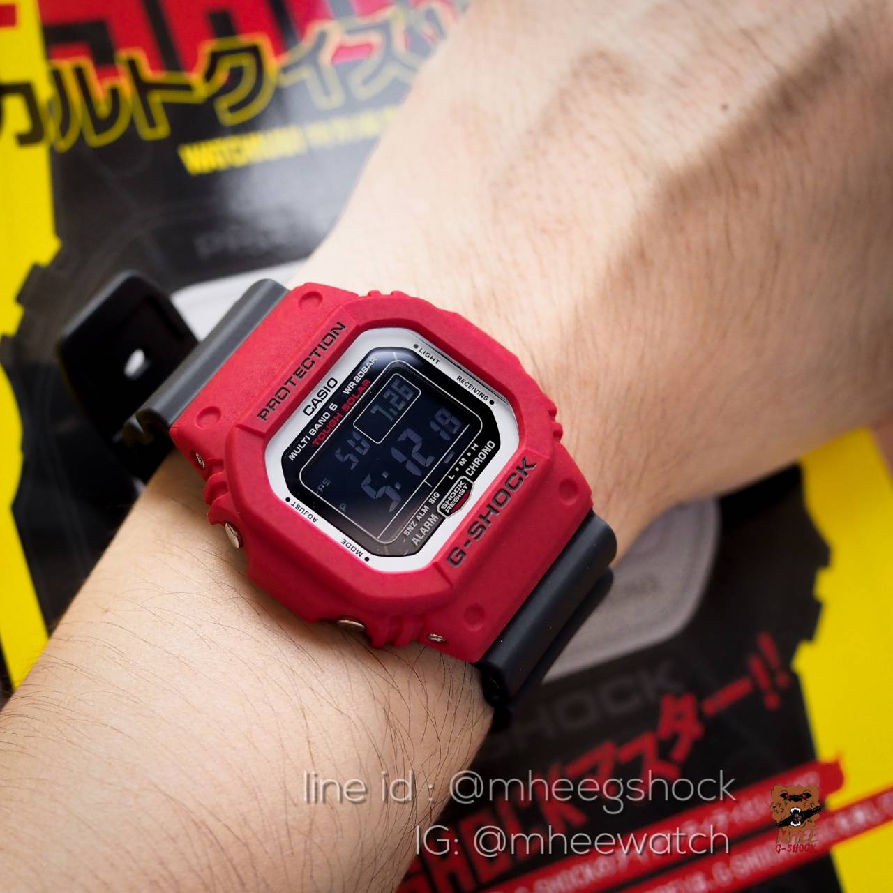 Casio G-Shock ยักษ์เล็ก สีแดง ดำ รุ่น GW-M5610RB-4DR สินค้าใหม่ ของแท้ รับประกันศูนย์ CMG