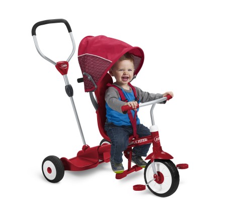 Radio Flyer Deluxe Ride & Stand Stroll N Trike จักรยานสามล้อสุดคุ้ม ใช้ตั้งแต่เด็กเล็กถึงเด็กโต