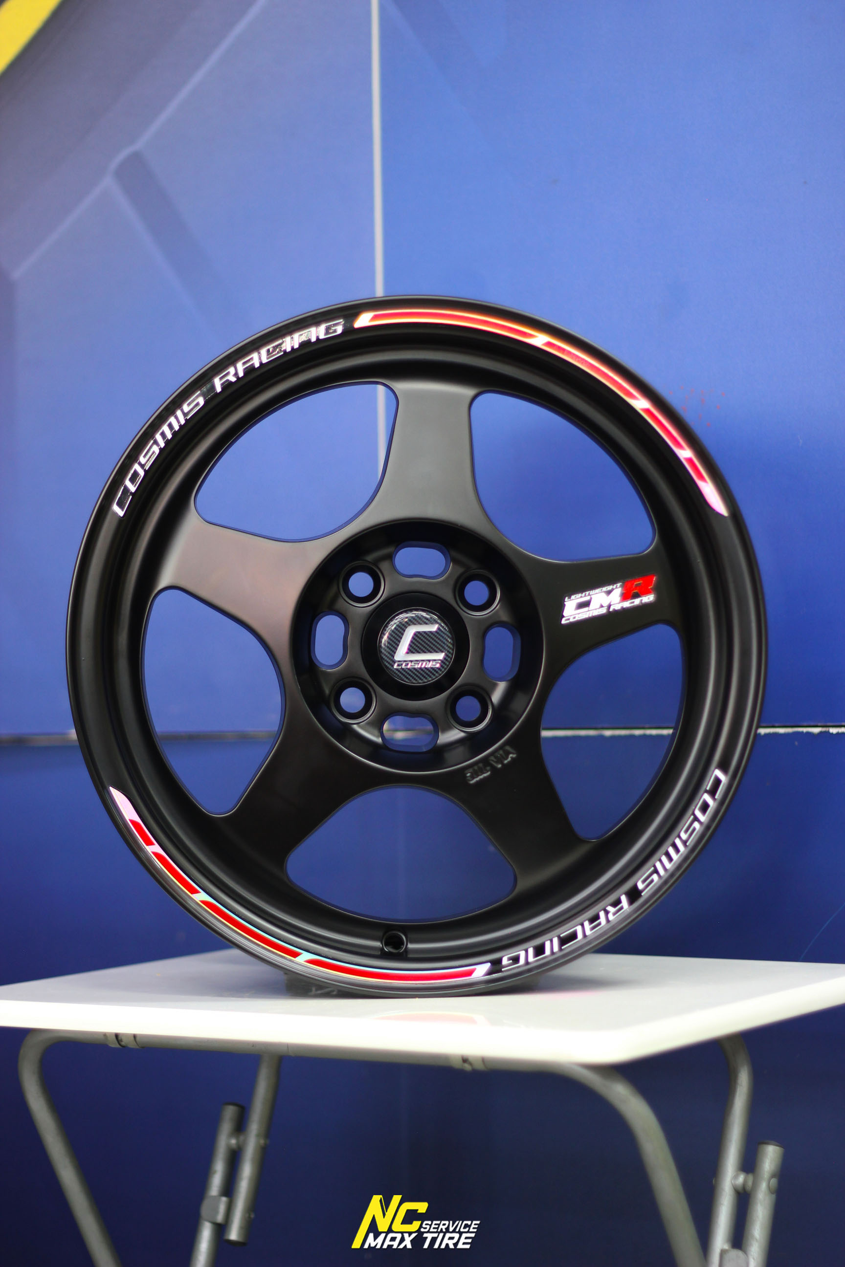 ล้อแม็กขอบ15 / Cosmis / CMR / ล้อแม็กสีดำด้าน / 15X7 4H100 ET35