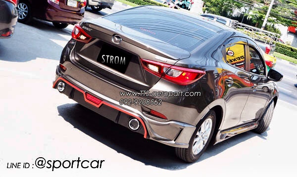 ชุดแต่งMazda2 2017 2018 2019 4ประตู STROM, สเกิร์ตแต่งMazda2 Skyactiv รอบคัน มาสด้า2 แต่งสวย