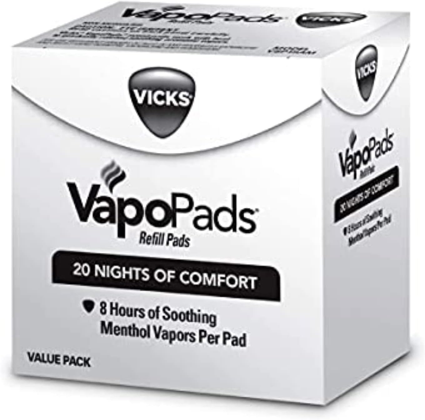 Vicks VapoPad Original แผ่นรีฟิล สำหรับใส่เครื่องพ่นไอระเหย ขนาด 20 แผ่น