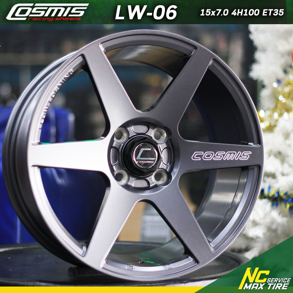 ล้อแม็กขอบ15 / Cosmis / LW06 / ExtendTech / 15x7.0 4H100 ET+35