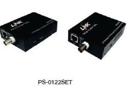 PS-0122SET 1-Port FAST EoC w/PoE Converter SET w/Adapter (ประกอบด้วย PS-0120T + PS-0121R)