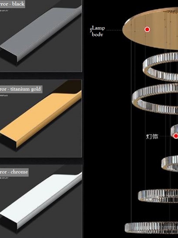 CT206A236 SOTMIA chandelier duplex floor โคมระย้า โคมโถงบรรได แชนเดอเรีย Lamp ไฟยาว