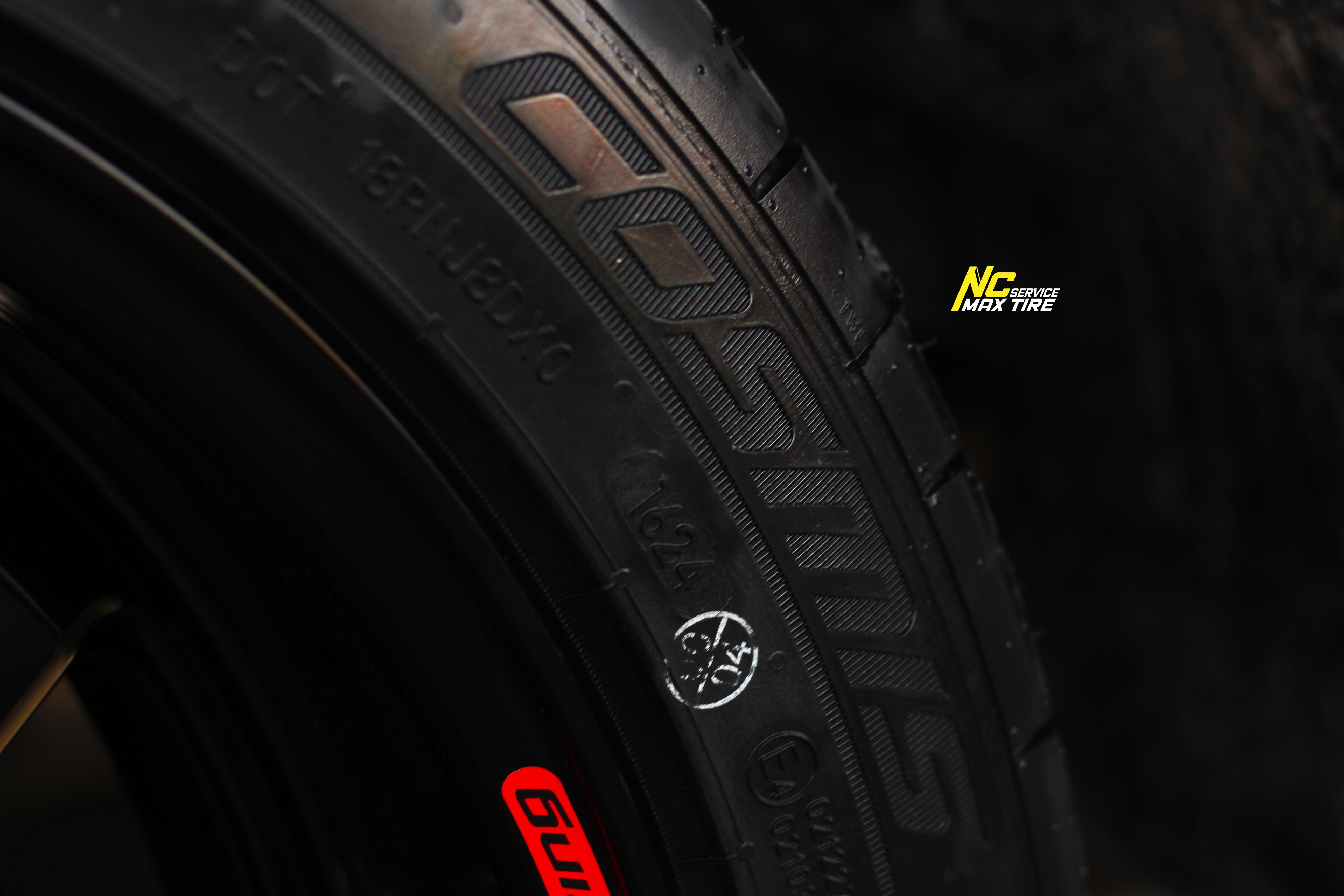 CHEVROLET COLORADO / ล้อแม็กขอบ18 / Cosmis / TYPE-R REVOLUTION / 18x8.5 6H139.7 ET25 / ล้อแม็กสีดำเงาทั้งวงCNCข้างก้านทอง / T1RS / 255/45ZR18 / NCล้อแม็ก / ล้อแม็กสวยๆ