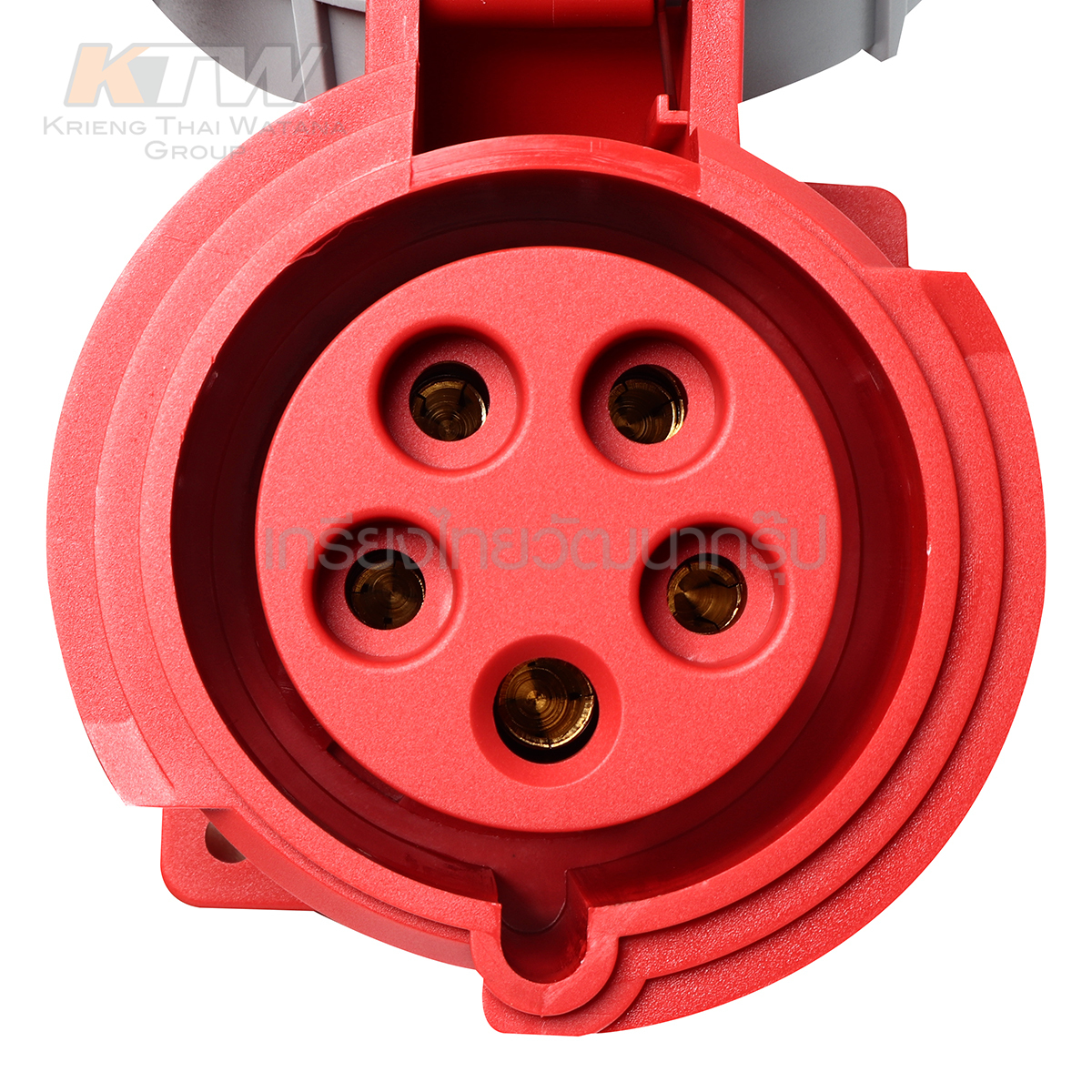 MARATHON ปลั๊กและเต้ารับอุตสาหกรรม เอ็นจิเนียริ่งพลาสติกที่ไม่ลามไฟ แบบ ฝังตรง