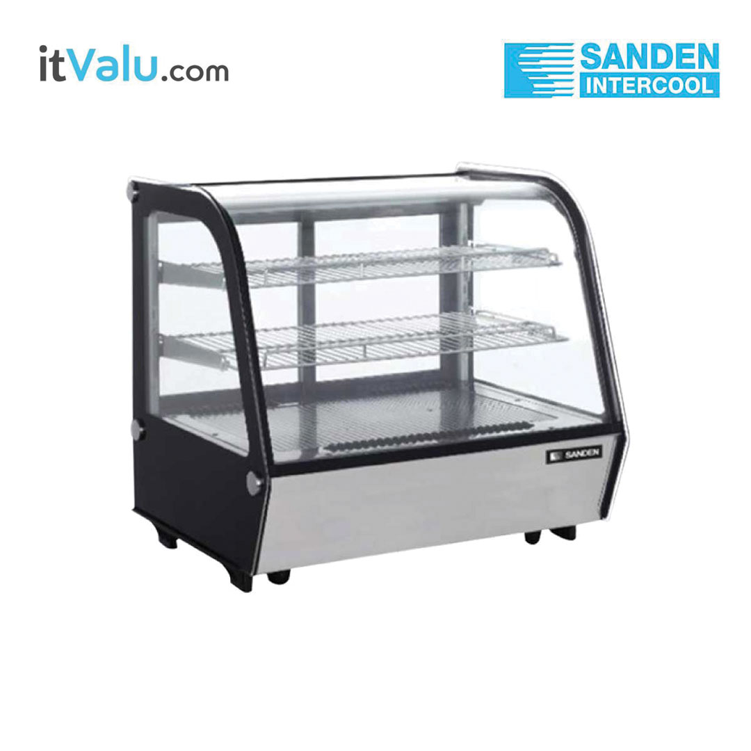 ตู้แช่เค้ก SANDEN วางบนเคาน์เตอร์ รุ่น SCR-0120 ความจุ 200 ลิตร กว้าง 122 ซม. ลึก 57ซม. สูง 69 ซม. รับประกันความเย็น 1 ปี รับประกันคอมเพรสเซอร์ 1 ปี