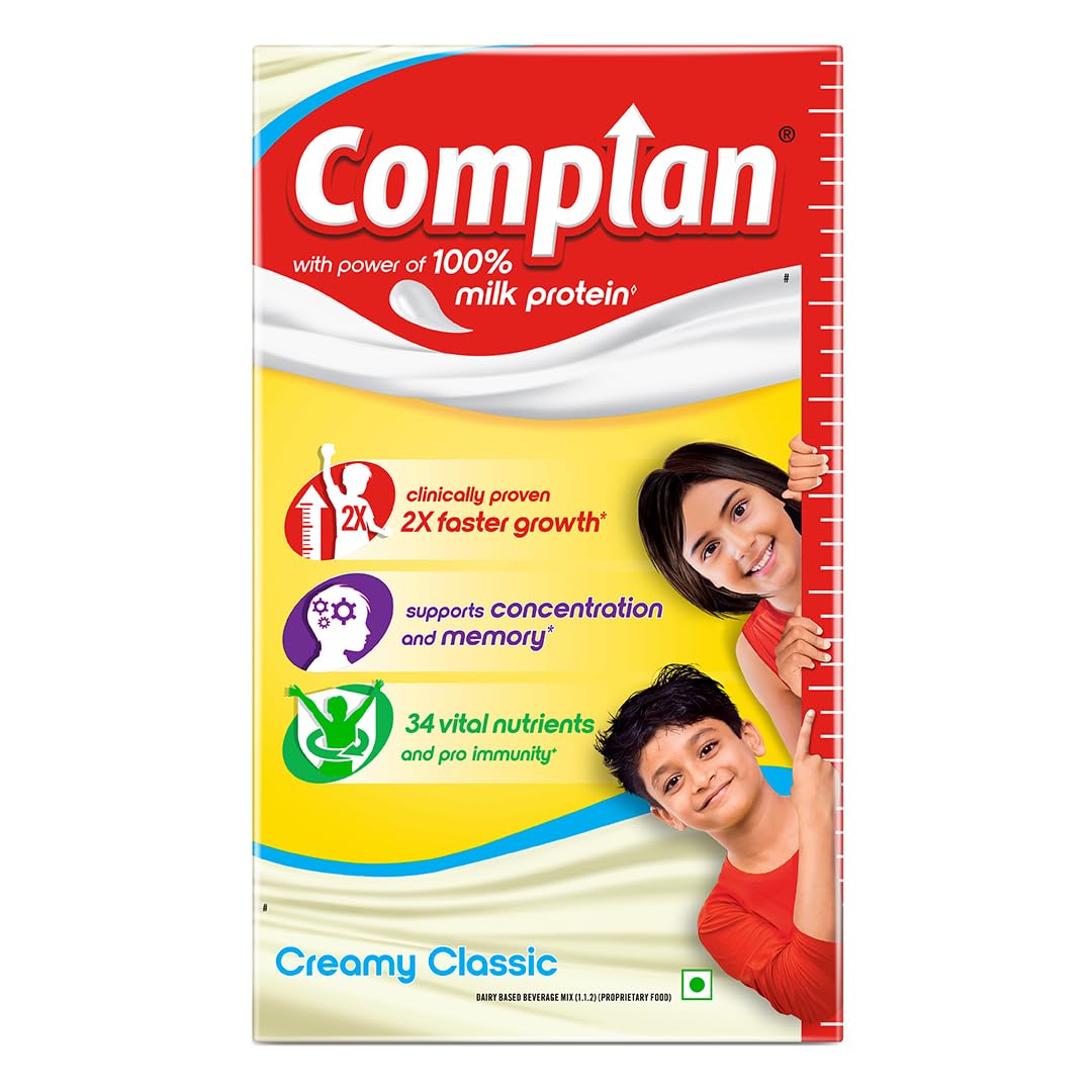 Complan Nutrition Drink Powder เครื่องดื่มโปรตีนสูง เพิ่มน้ำหนัก สำหรับเด็ก