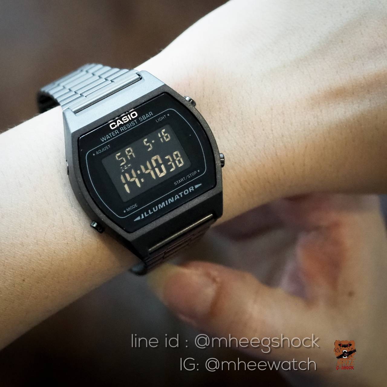 นาฬิกา คาสิโอ้ Casio Black Vintage ของแท้ รับประกันศูนย์ CMG