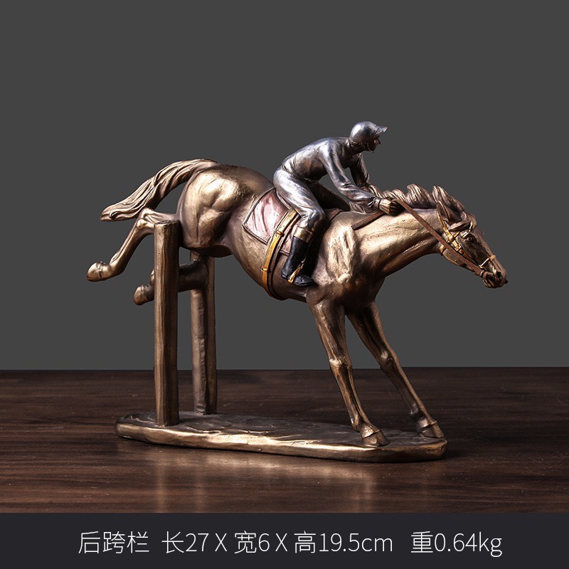 FAMITOSS ของแต่งบ้าน SPARTACUS SPARTAN MODEL นักขี่ม้า ขี่ม้า ของแต่งห้อง ของแต่งร้าน ของขวัญ