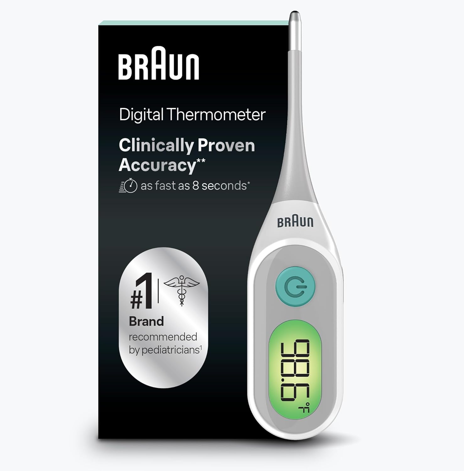 Braun Digital Thermometer, Clinically Accurate ปรอทวัดไข้ดิจิทัลแบบแท่ง