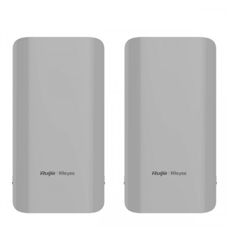 Reyee RG-EST310 V2 Point-to-Point WiFi Link 1-2Km. 802.11ac, Freq 5GHz Hi-Speed 867Mbps, Power 26dBm, Ant 10dBi, IP54 Weatherproof, Support eWeb and Ruijie Cloud management, 24V PoE adapter included, (1 set มี 2 ตัว )