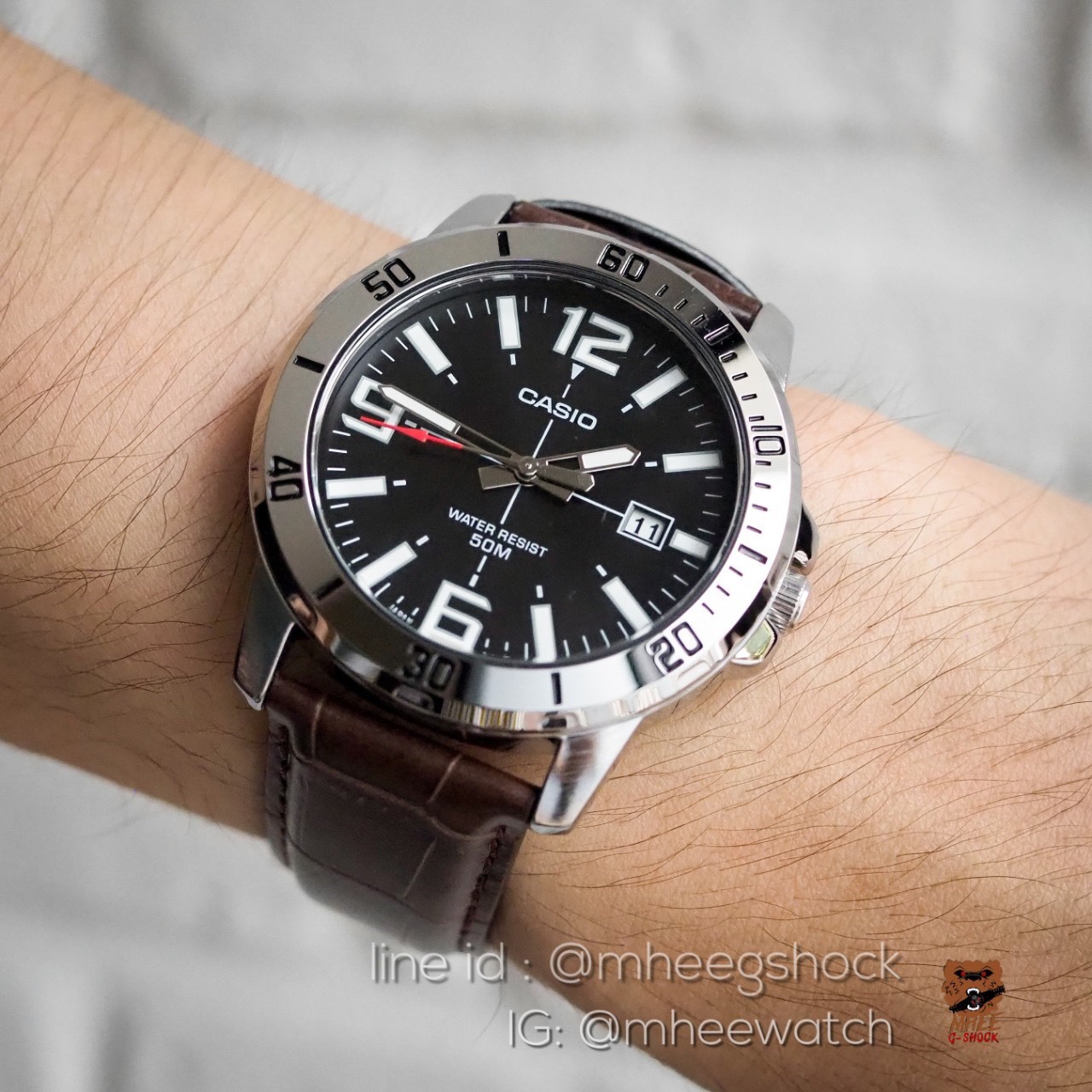 Casio Men of Leather สายหนังจรเข้