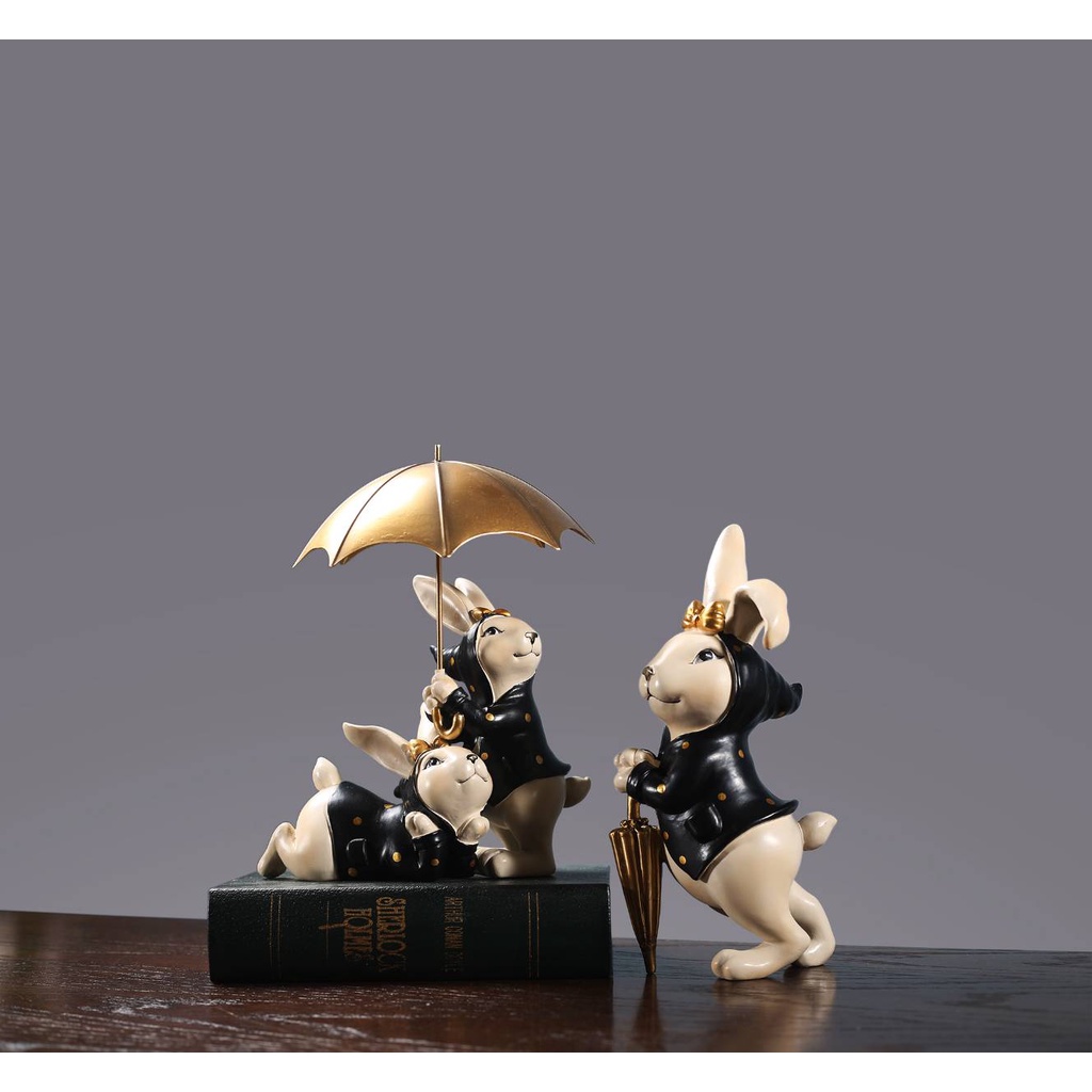 CT151B104 FAMITOSS กระต่าย โมเดลกระต่าย โมเดลแต่งบ้าน Rabbit