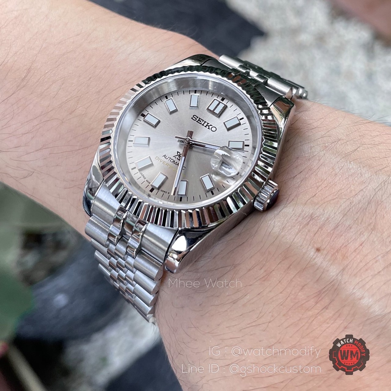 Seikomod Grey Dial Datejust Jubilee 39mm สวยๆ