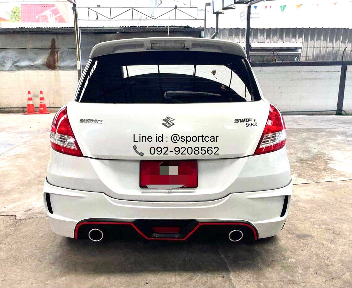 ชุดแต่ง swift 2012 2013 2015 S'Sport ท่อคู่ สเกิร์ตรอบคัน suzuki swift แต่งสวย byแต่งรถTTS