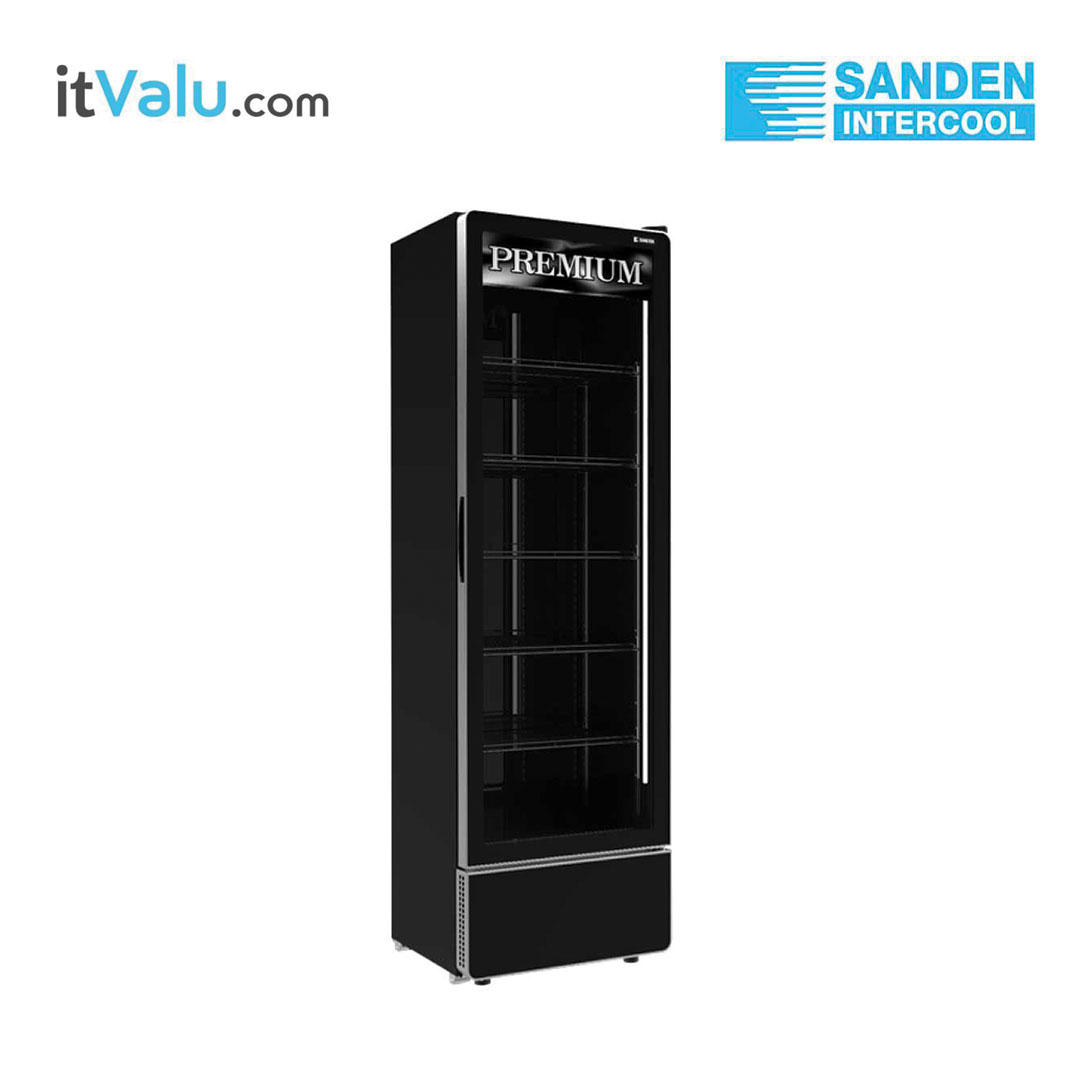 ตู้แช่เย็น SANDEN รุ่น SPB-0500P Black ความจุ 435 ลิตร / 15.4 คิวบิกฟุต กว้าง 61.5 ซม. ลึก 51 ซม. สูง 200 ซม. รับประกันความเย็น 1 ปี รับประกันคอมเพรสเซอร์ 5 ปี