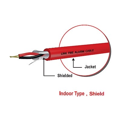 CB-0214R FIRE ALARM, SHIELD 2x14 AWG, 1 PAIR, FPLR, Riser Grade 500 M/ Roll