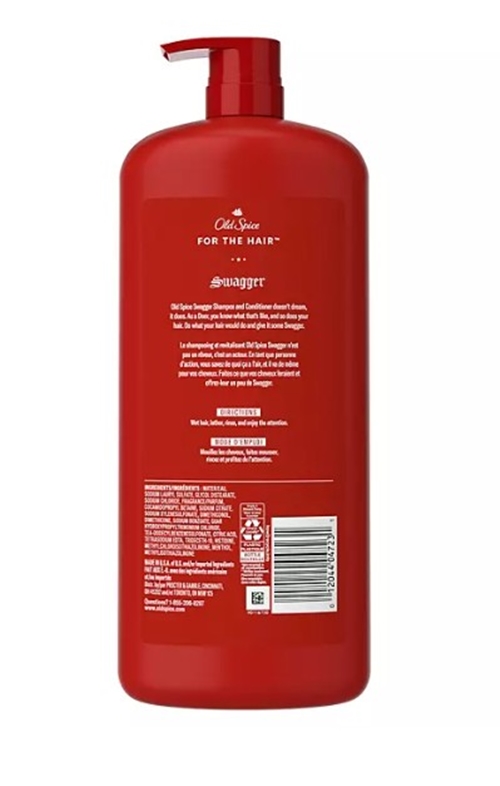 แชมพูสระผมชายและครีมนวดผม Old Spice Swagger 2-in-1 Shampoo and Conditioner