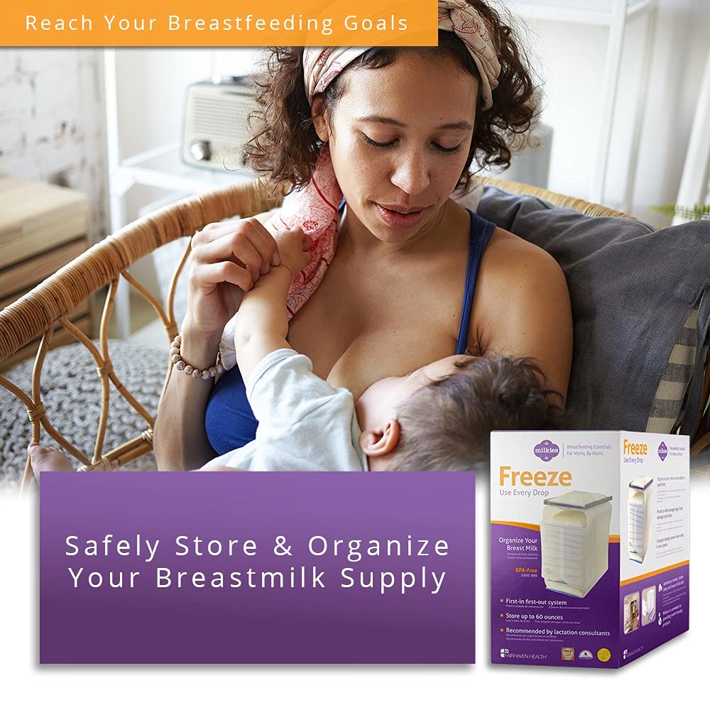 สินค้าพรีออเดอร์ Fairhaven Health Milkies Freeze Organizer for Breast Milk Storage Bags กล่องจัดระเบียบสำหรับถุงเก็บน้ำนมแม่