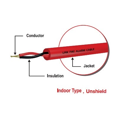 CB-0114R FIRE ALARM, UNSHIELD 2x14 AWG, 1 PAIR, FPLR, Riser Grade 500 M/ Roll