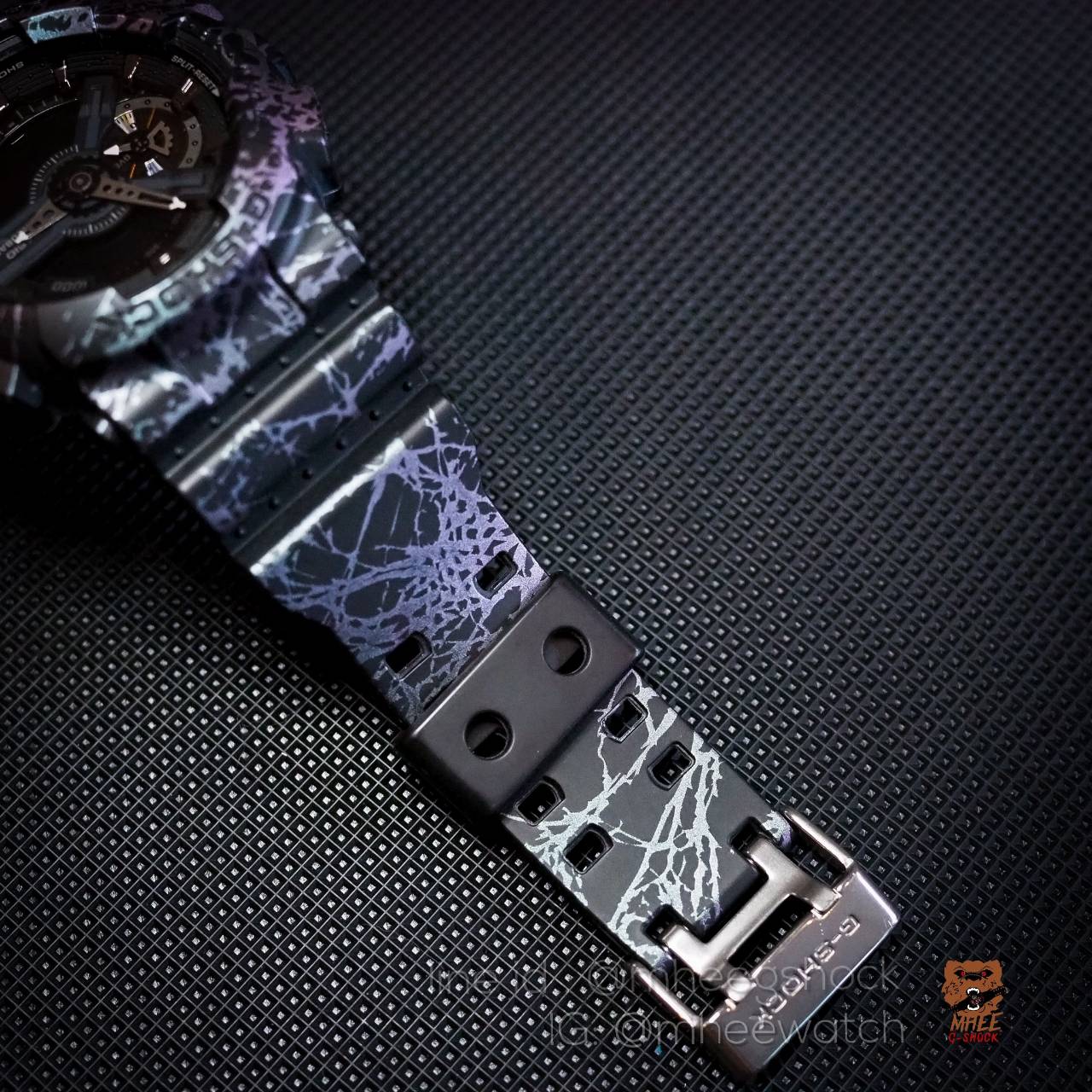 G-Shock Polarized Mrble Series รุ่น GA-110PM-1ADR ลายสายฟ้า 3D หินอ่อน ไทเท
