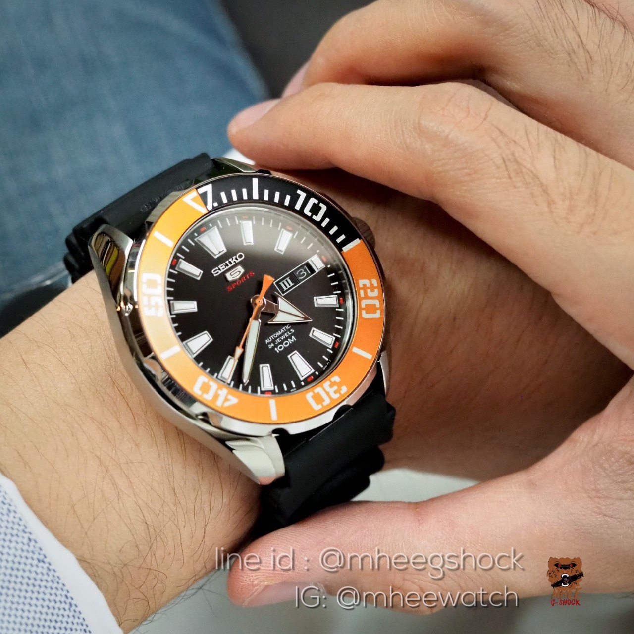 Seiko Mini Monster Black Orange