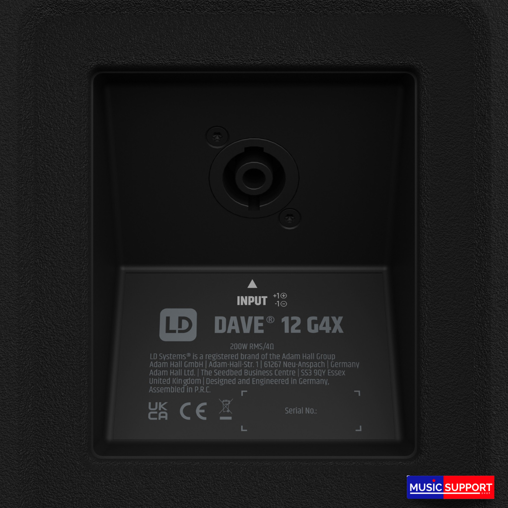 LD Systems Dave 12 G4X Compact 2.1 powered PA system