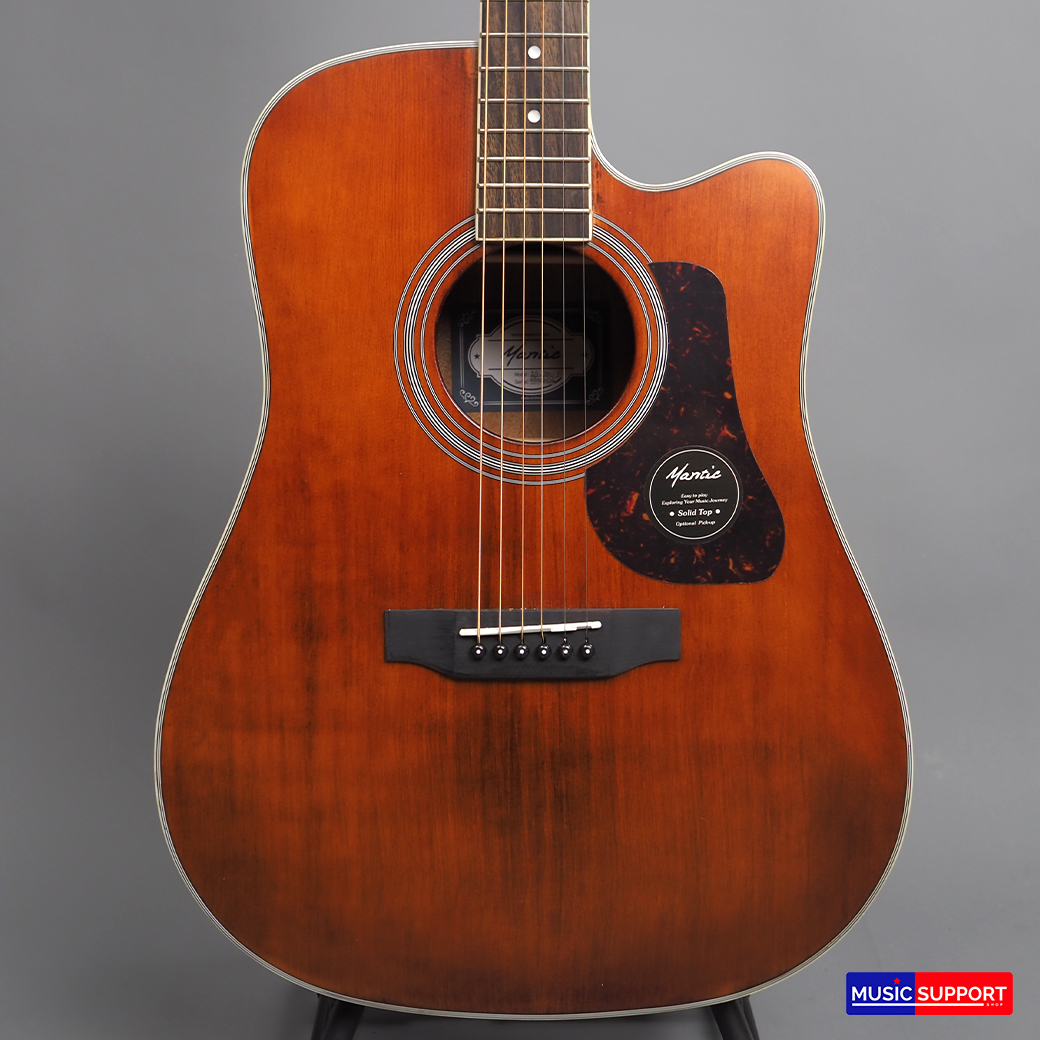 Mantic AG10SCE กีตาร์โปร่งไฟฟ้าไม้หน้าแท้ TOP SOLID