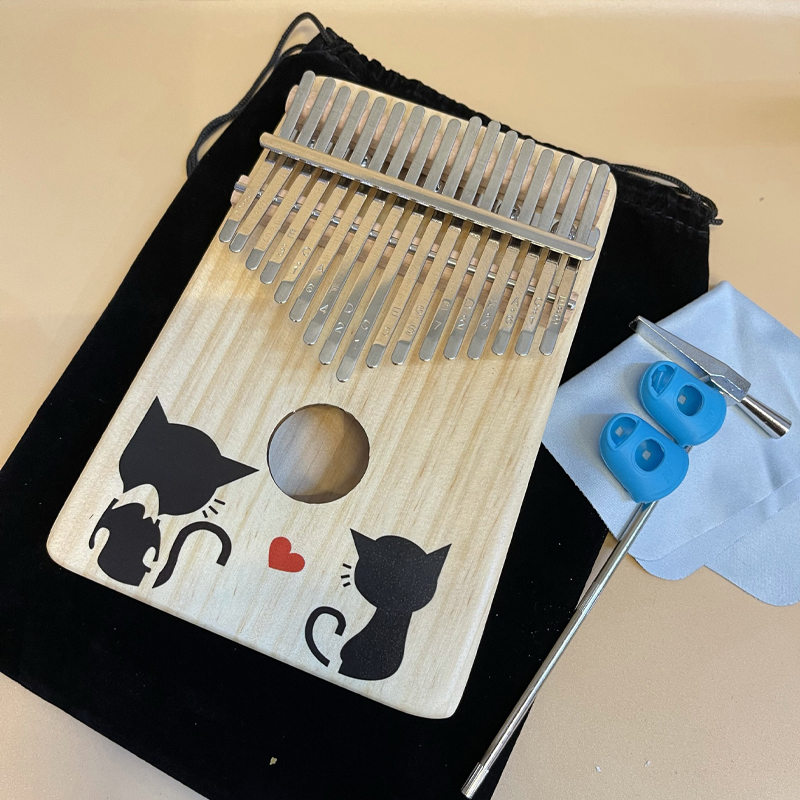 Kalimba คาลิมบา ไม่มีไฟฟ้า ฟรี กระเป๋า+อุปกรณ์
