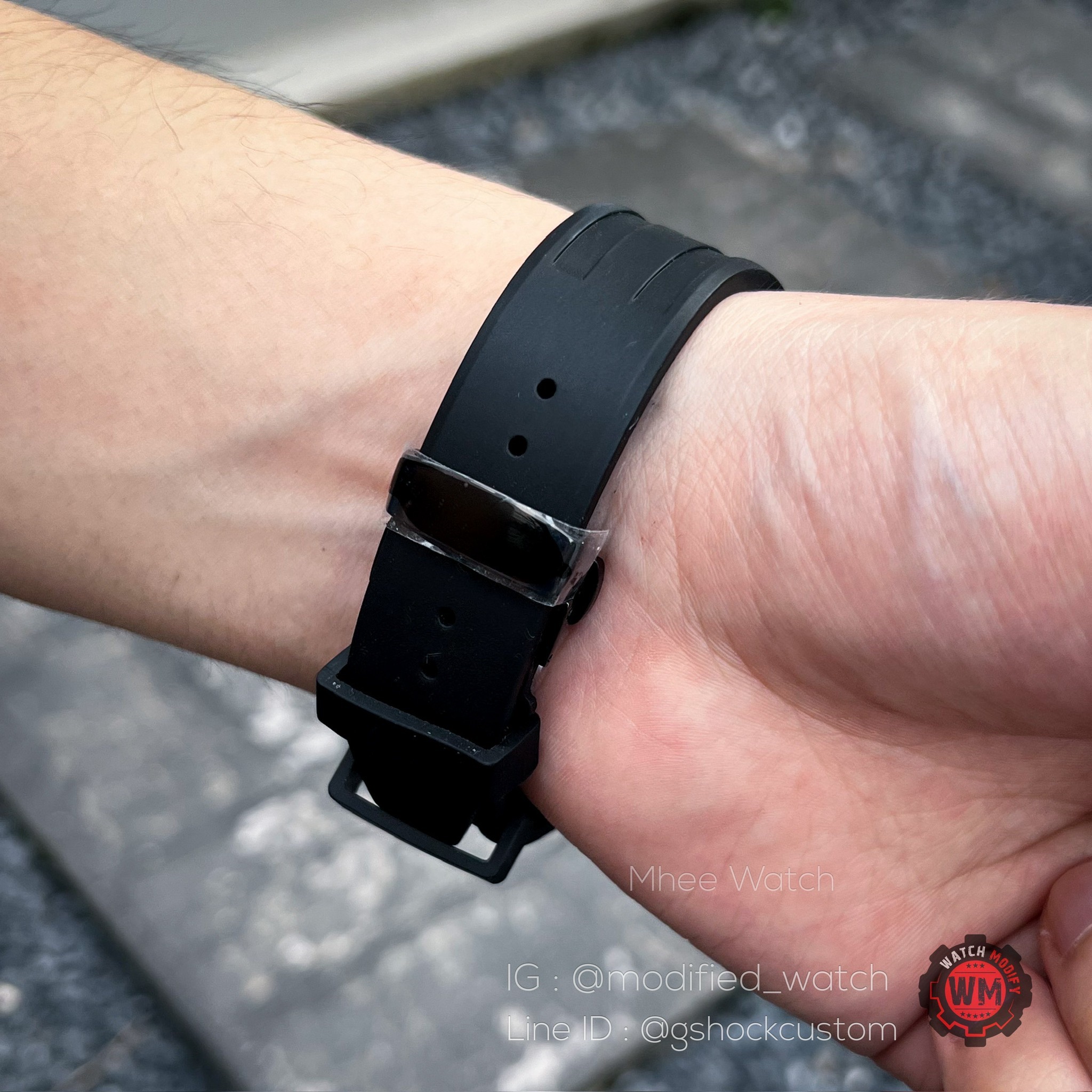 G-Shock Custom BYD Black Edition with Casioak Black Rubber Strap