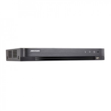 HIKVISION DS-7216HGHI-M1 TURBO HD DVR, 16-ch 720p, 2-ch IP camera 1MP, 1U H.265 DVR, Audio via coaxial cable, 1 SATA Interface HDD.