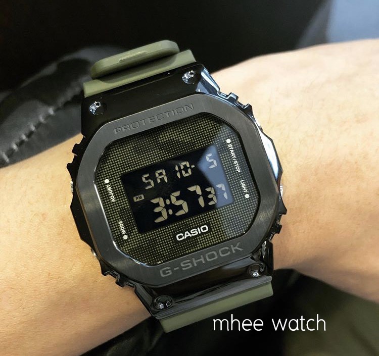 G-Shock Gm-5600B-3DR เขียวทหาร