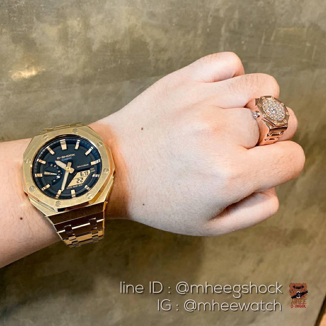 G-Shock AP Gold Ga-2100 สายแบบใหม่