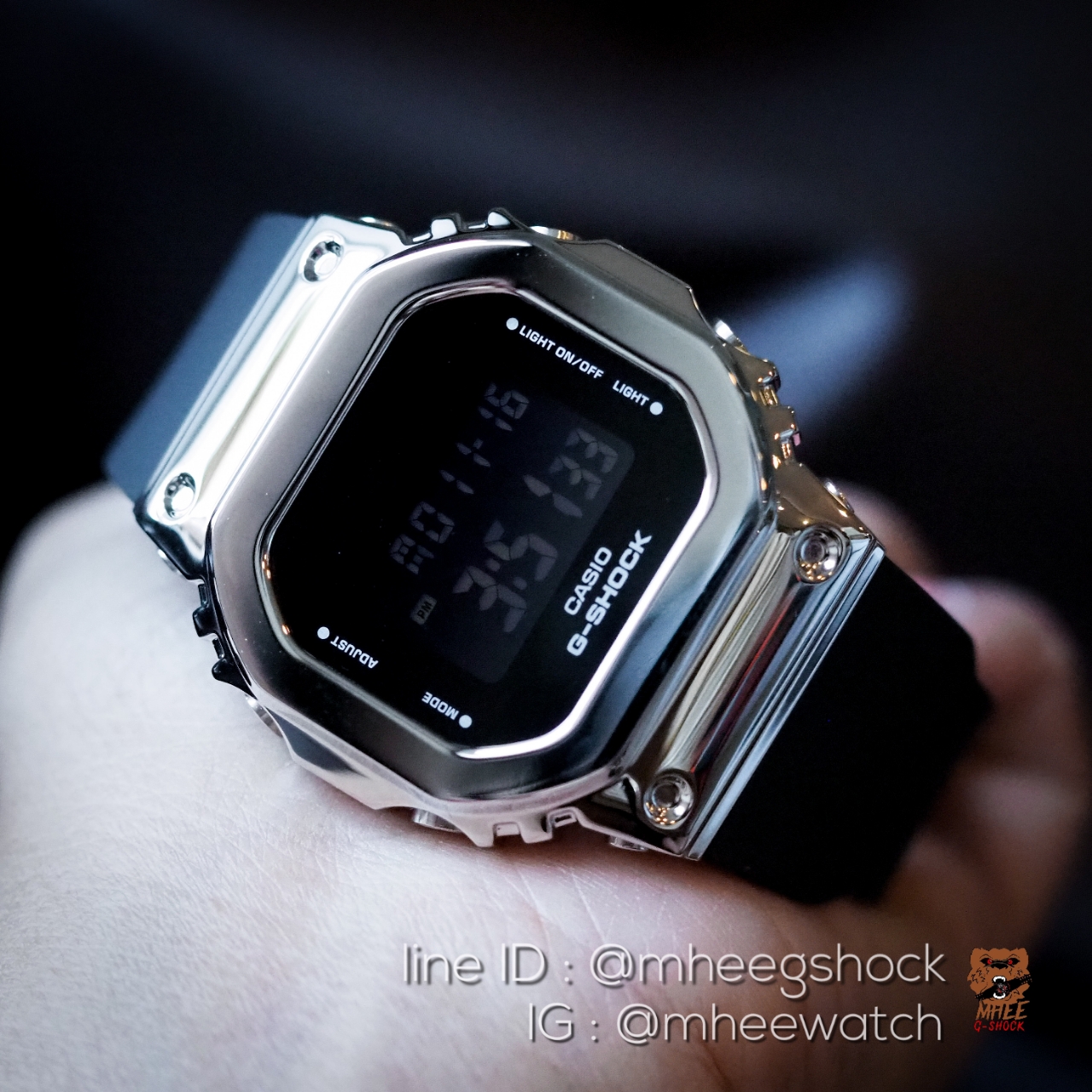 G-Shock Mini Black Silver