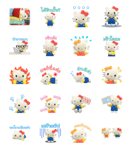 ขายสติกเกอร์ไลน์ เฮลโลคิตตี มิมมี่ก็มาด้วยนะ♪