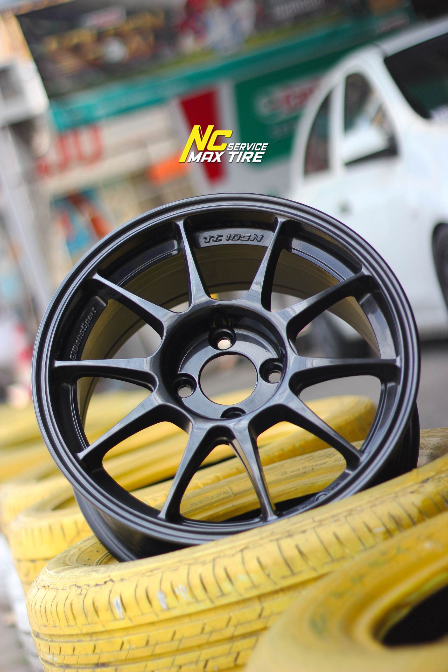 ล้อแม็กขอบ15 / WedsSport / TC105N / 15x7.0 4H100 ET35 / ล้อแม็กสีเทากัล