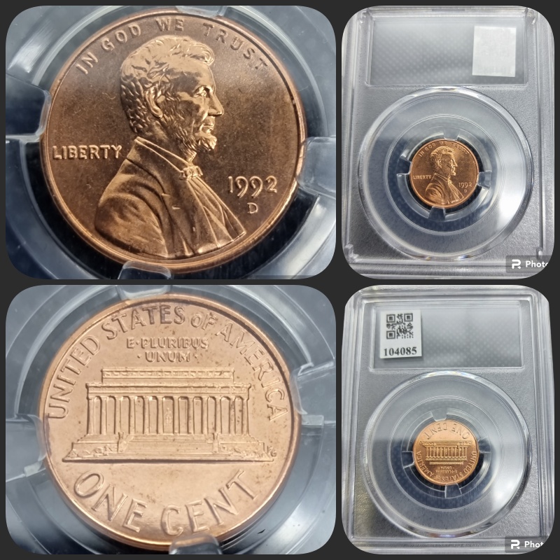 one cent 1992D