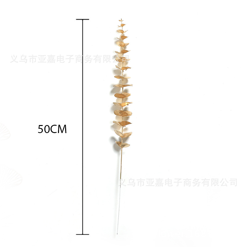 กิ่งไม้สีทอง ใบไม้สีทอง ยูคาลิปตัสทอง ตกแต่งห้อง ประกอบฉาก ST502E806