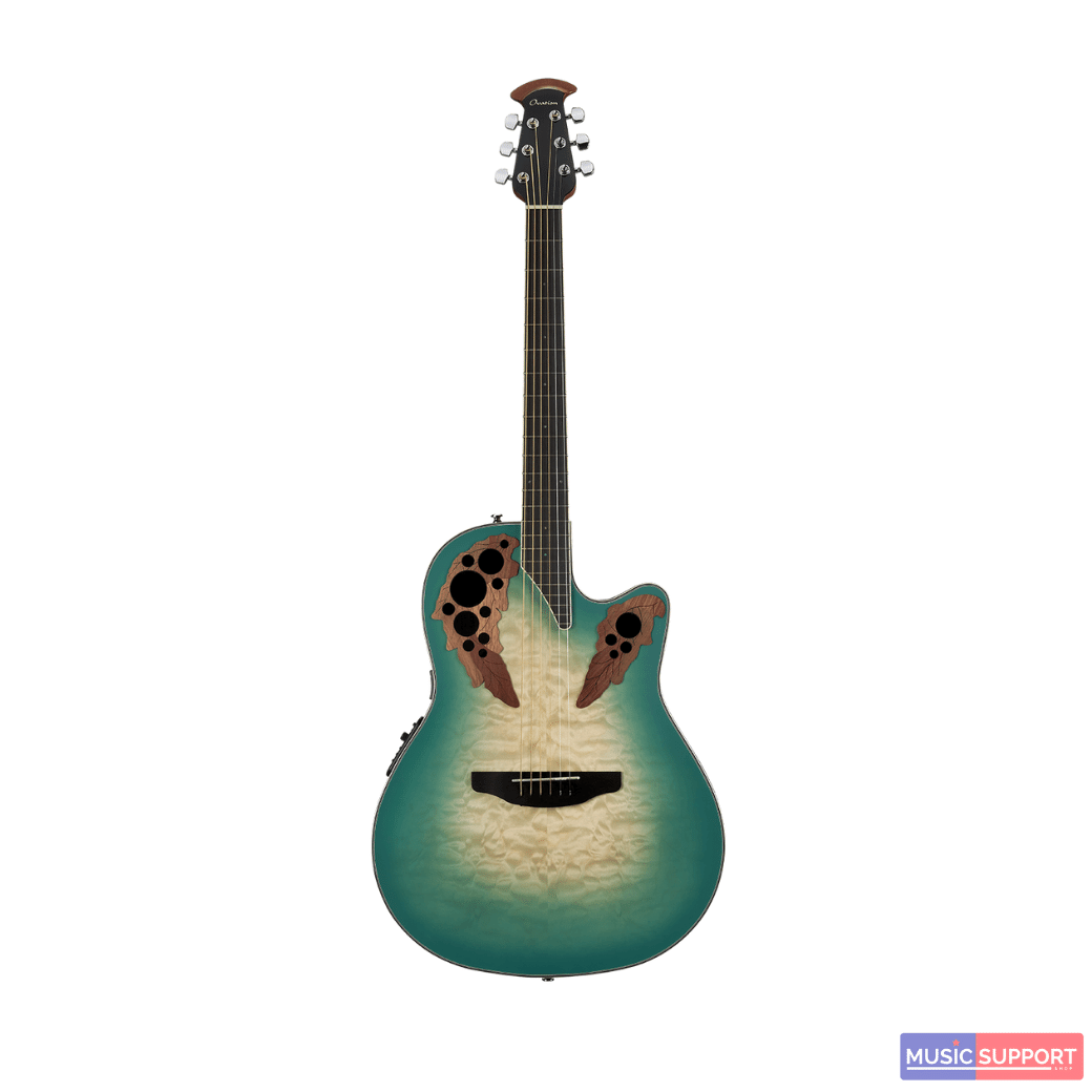 กีตาร์โปร่งไฟฟ้า Ovation Guitars Celebrity Elite Exotic CE44X-9B-G Mint Green