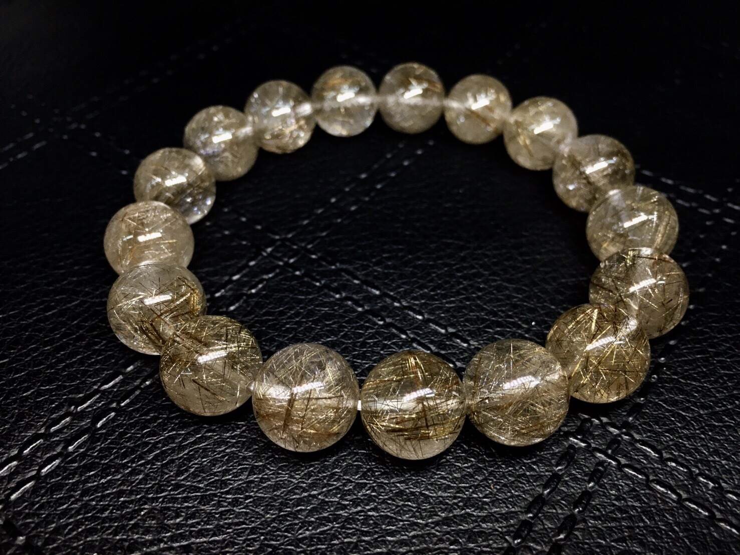 ไหมเงิน (Silver Rutilated Quartz) ขนาด 12.5 มิล