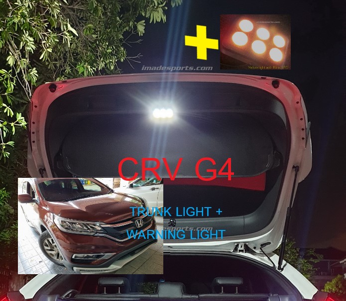 ไฟแผงประตูหลัง CRV G4 (ไฟเตือนรถหลัง+ไฟส่อง super LED)