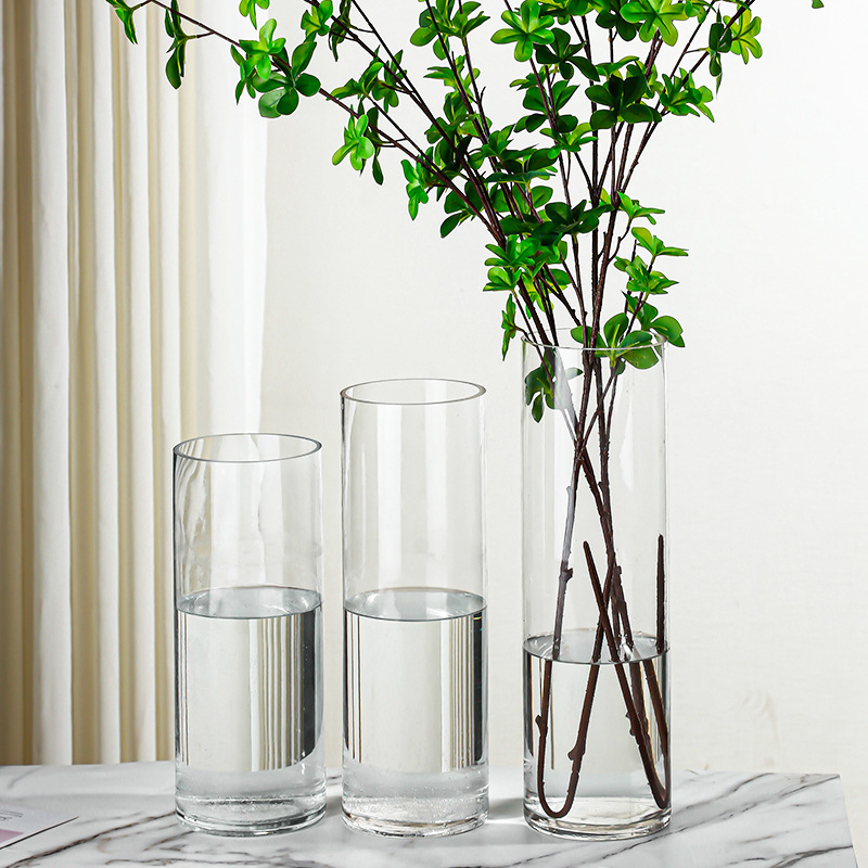 แจกันใสทรงกระบอก หลายขนาด แจกันใสทรงสูง แจกันทรงกระบอก แจกันใสสูง ST504E823