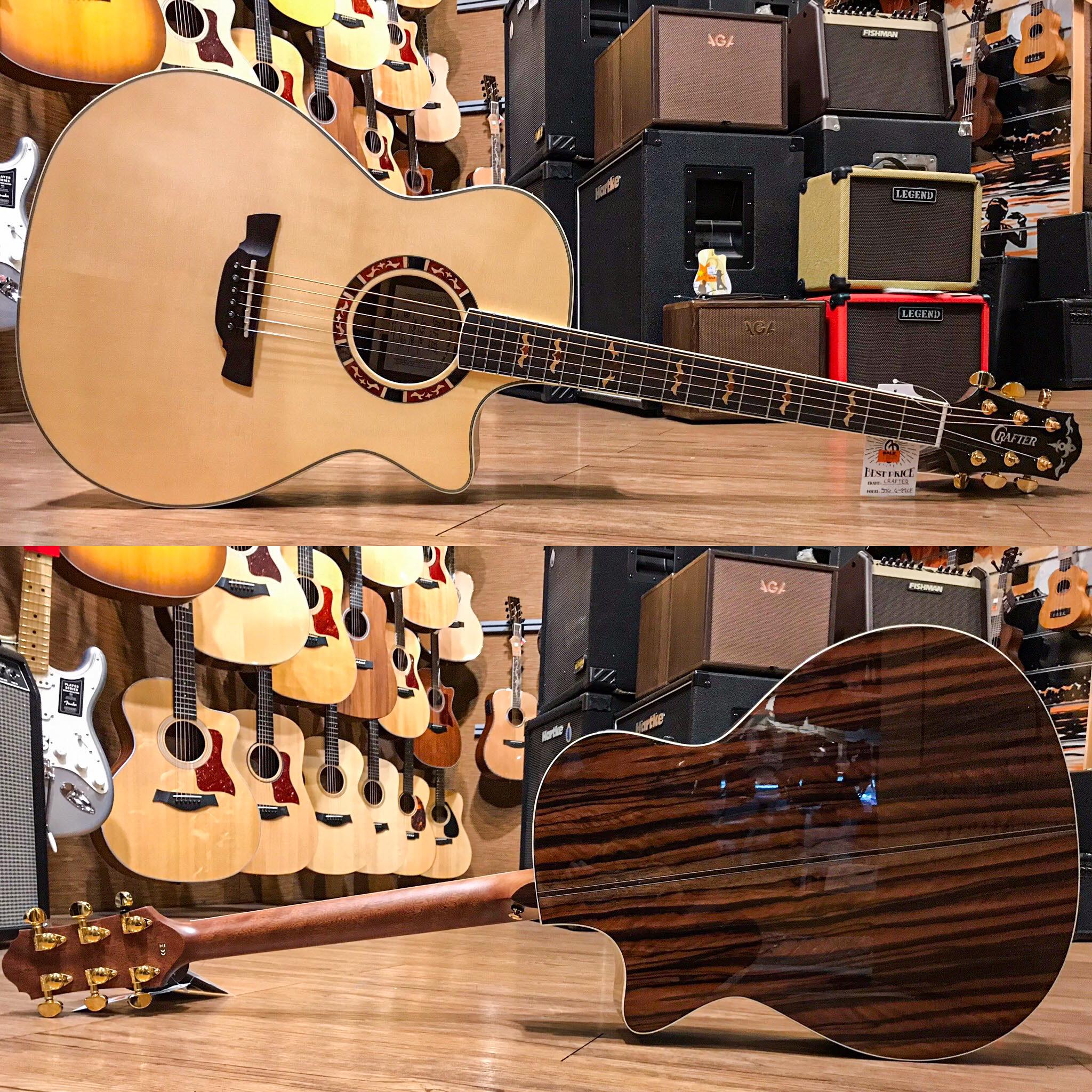 กีตาร์โปร่งไฟฟ้า Crafter Stg G-22ce [Free Bag]