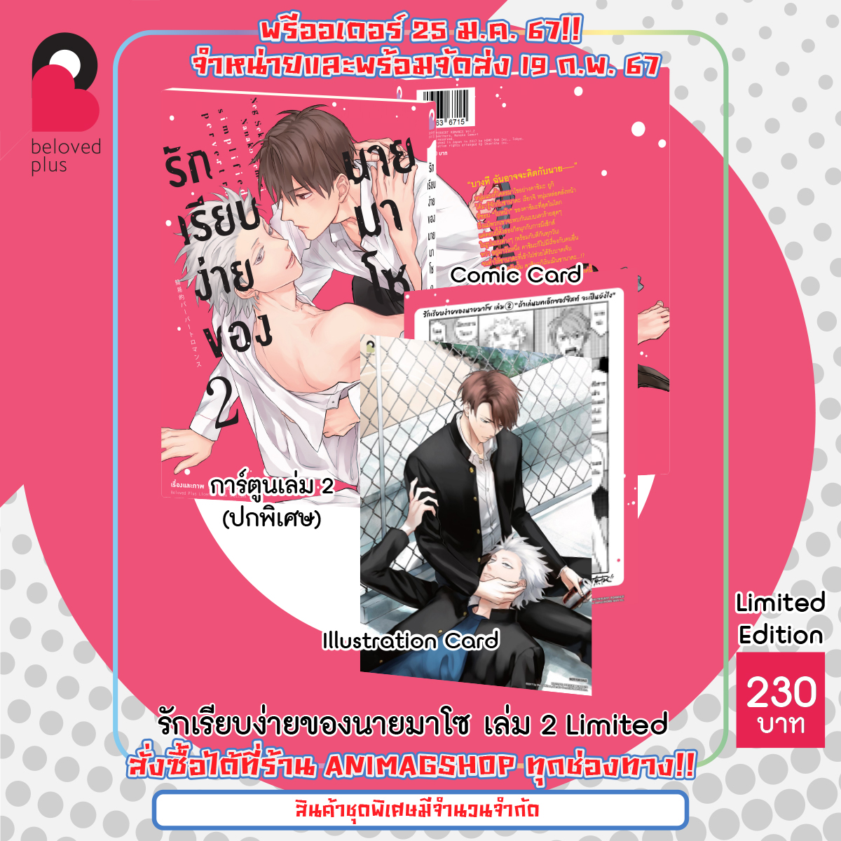 Animag รักเรียบง่ายของนายมาโซ COMIC เล่ม 1-2